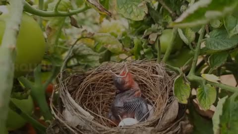 Baby VOMITS Out RED Grape STUCK in THROAT & Mom Eats it Up | birds in nest | Cuckoo eggs Unhatched