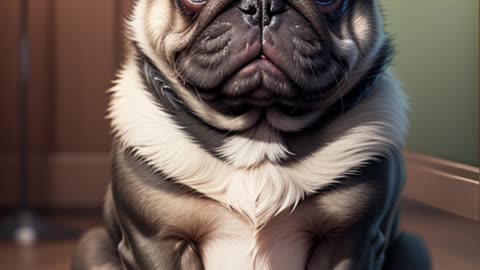 Ai Art - Baby Pugs cute