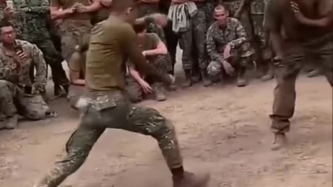 Fun activities between soldier's