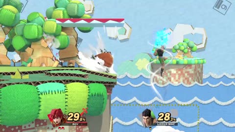 Roy Vs Little Mac on Yoshi's Story (Super Smash Bros Ultimate)