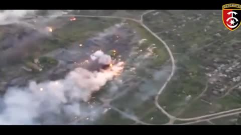 Ukraine's 30th Mechanized Brigade artillery destroyed military equipment in Irmino -Luhansk oblast