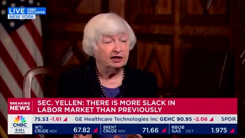 Ignore what you are literally experiencing. Ignore your bank accounts……Yellen says that’s not happening.