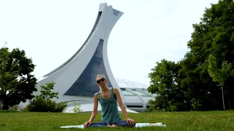 Cours#3 Yoga Vinyasa stade olympique Montreal Canada