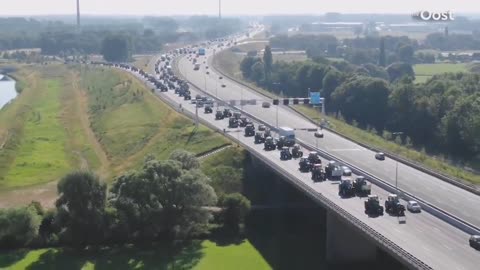 Boeren Protests: Massive farmers convoy to protest green policies, fuel prices (June 22, 2022)