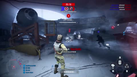 SWBF2: Instant Action Mission (Attack) Galactic Empire Hoth Gameplay