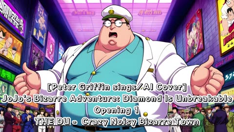 [Peter Griffin sings/AI Cover] JoJo's Bizarre Adventure: DU Op 1 THE DU - Crazy Noisy Bizarre Town