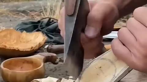 EASY CARVE BUSHCRAFT SPOON #shorts