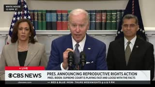 Biden reads teleprompter instruction