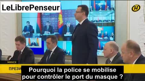 LE PRÉSIDENT BIÉLORUSSE CONTRE LE CHANTAGE DE L'OMS RECADRE SES MINISTRES PRO-CABALISTES !!!