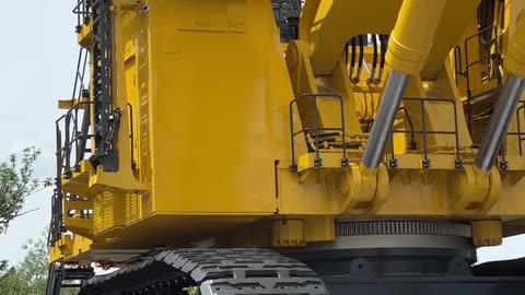 Komatsu's largest mining excavator at Appenzeller Park in Switzerland