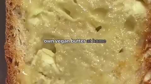 "Plant-Powered Perfection: How to Make Homemade Vegan Butter with Love! 🥥🌻🌱"