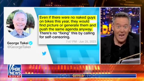 Greg Gutfeld totally torches George Takei on pride perverts!