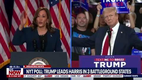 BREAKING: Trump leads Harris in 3 Battleground States in New York Times Poll