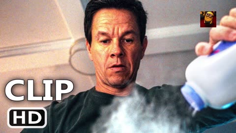 THE FAMILY PLAN _Diaper Change Challenge_ Scene (2023) Mark Wahlberg, Michelle Monaghan