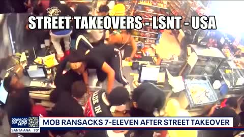 STREET TAKEOVERS USA ARE GETTING WILD - LOOTING & MORE