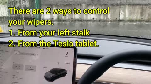 HOW TO CONTROL YOUR WINDSHIELD WIPERS IN YOUR TESLA MODEL 3