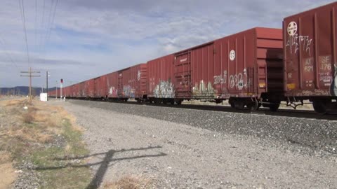 NS Chicago Line Trains in Waterloo, IN