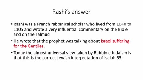 The Jewish controversy over Isaiah 53