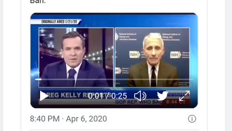 Dr. Anthony Fauci on Greg Kelly Reports, January 2020