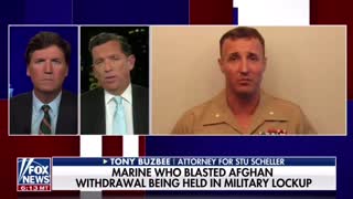 Tucker Carlson talks to an attorney representing an imprisoned Marine