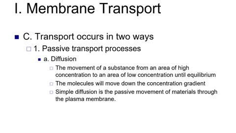 Lecture: Chapter 3 Part I: L2 Cell Membranes and Division