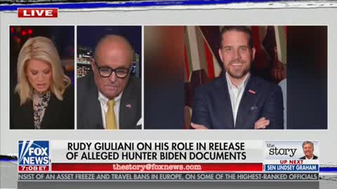 Giuliani Reveals 'Bombshell' Hunter Biden Text in Interview with MacCallum in Oct 2020