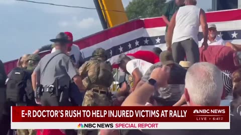 'I was covered with blood': ER doctor describes rush to help injured victims at Trump rally