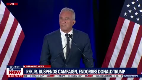 RFK Jr Suspends Campaign + ENDORSES Trump - Watch in Full