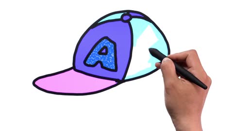 Drawing and Coloring for Kids - How to Draw Hat 03