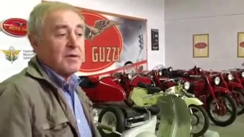 Piergiorgio Castelli collezionista di moto ed auto d'epoca