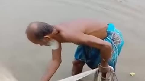 This Grandpa Fishing Skill is Really Amazing