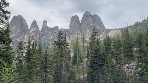 Blue Lake hike and the named spires