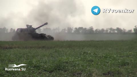 Ukraine War - Russian self-propelled guns 2S3 "Acacia"