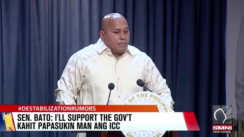 Sen. Bato, susuporta pa rin sa gobyerno kahit payagan ang ICC na mag-imbestiga