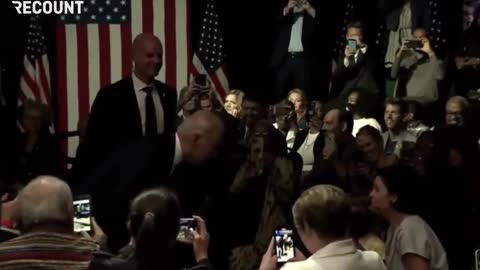 CREEPY - Joe Biden Wanders Into Crowd to Offer Young Girls Ice Cream