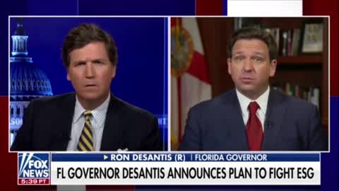 Ron DeSantis Fighting WEF/CCP Political Investing Standards called ESG