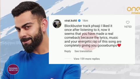 Virat Kohli reacts on kalastar