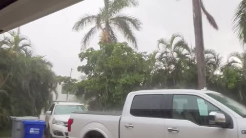 Lightning Strikes Outside Pompano Beach Garage