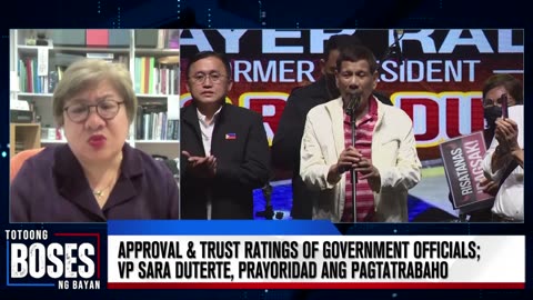 Approval, trust ratings, at emotional quotient ng top government officials