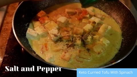 KETO Curried Tofu with Spinach | Keto Diet Recipe