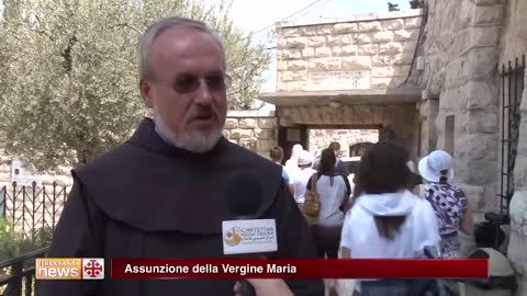 A GERUSALEMME la Festa dell'Assunzione della Santa Vergine Maria in cielo, il 15 agosto, è stata celebrata con diversi momenti di preghiera.A Gerusalemme si conserva il luogo in cui,Maria fu assunta in cielo