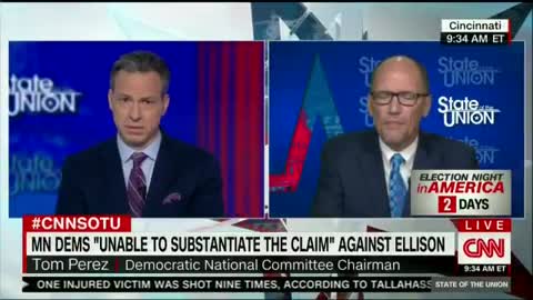 Tom Perez struggles to defend Keith Ellison amid domestic abuse accusations