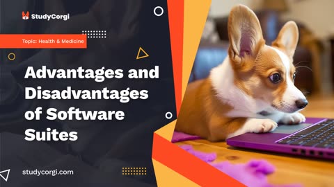 Advantages and Disadvantages of Software Suites - Research Paper Example