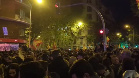 Spaniards Chanting Spain Is Christian Not Muslim