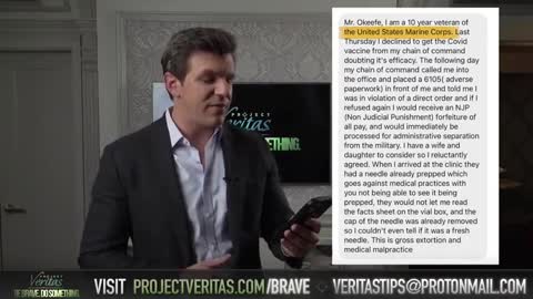 Project Veritas Receiving THOUSANDS of Emails from COVID-19 Vaccine Whistleblowers