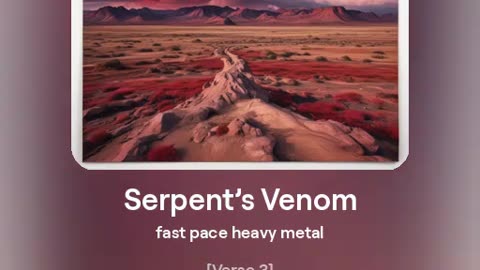 Serpent's Venom new metal track 2024