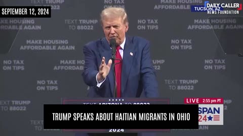 Breaking: Trump Speaks About Haitian Migrants in Ohio