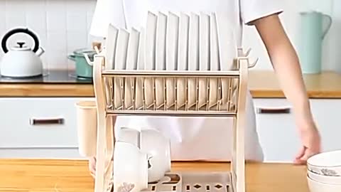 Kitchen Dish Storage Rack Household Tableware