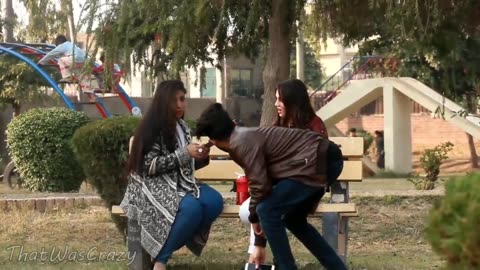 Farting on Girls Prank @Crazy Prank