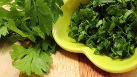 Parsley one of the best healthy green food for our bodies.